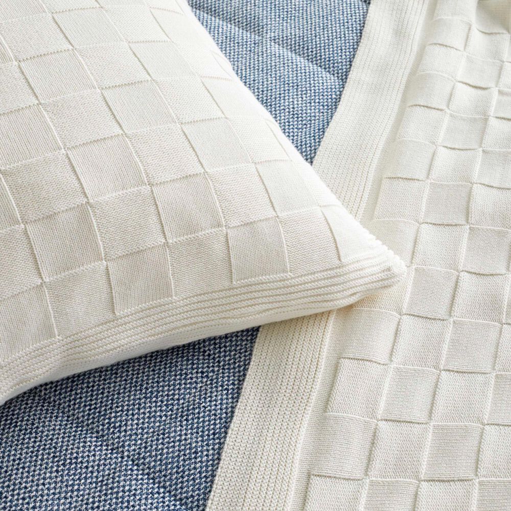 Ann Gish Cesta 20&quot; x 20&quot; Throw Pillow in White, , large