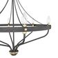 Hunter Merlin 6-Light Chandelier in Rustic Iron and Alturas Gold, , large