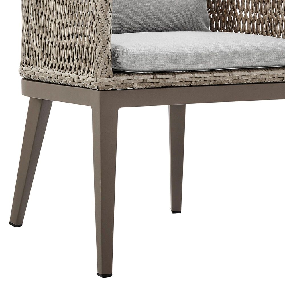Blue River Silvana Outdoor Dining Chair with Beige Cushion in Gray (Set of 2), , large