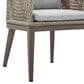 Blue River Silvana Outdoor Dining Chair with Beige Cushion in Gray (Set of 2), , large