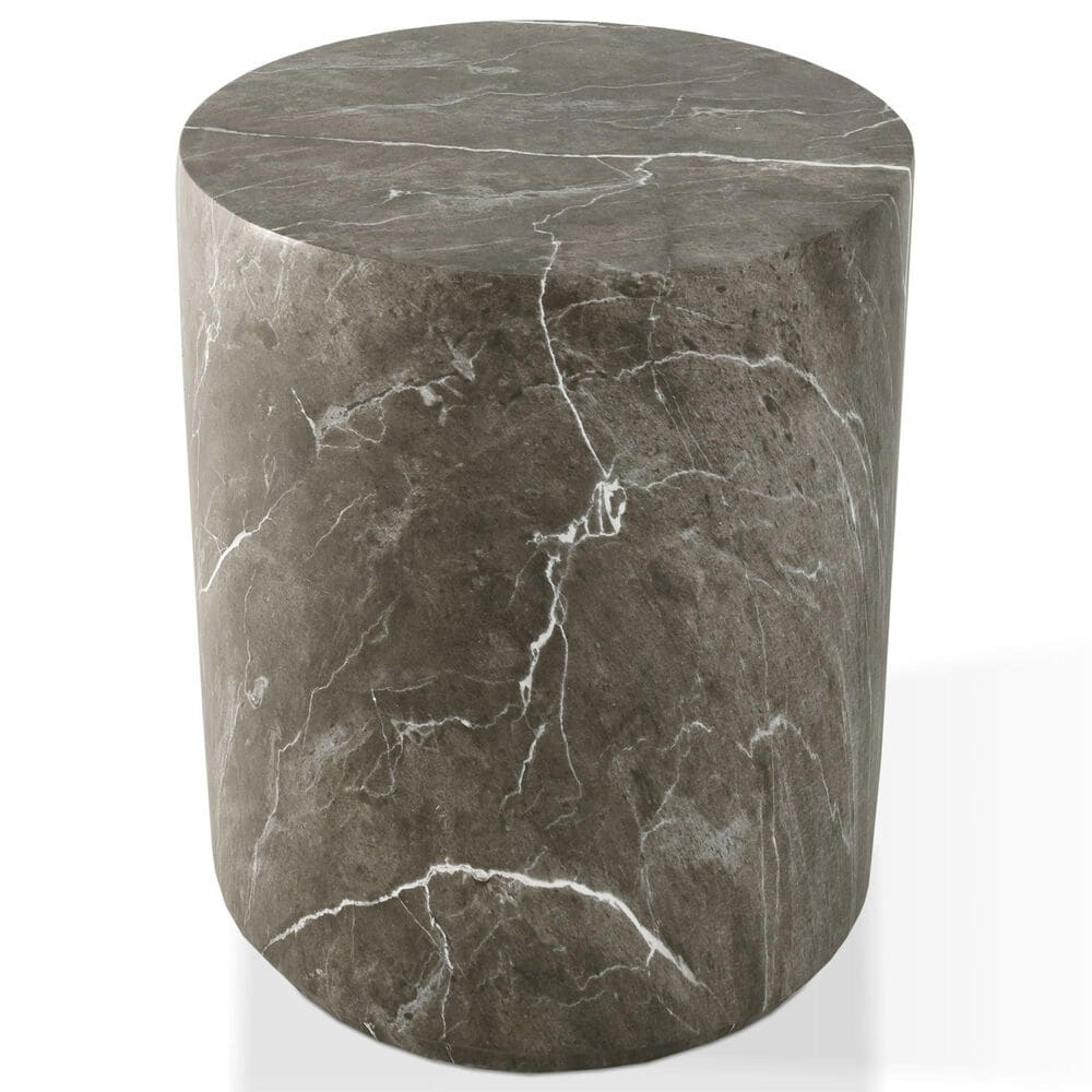 Furniture of America Karvyn 14" Side Table in Brown Gray, , large
