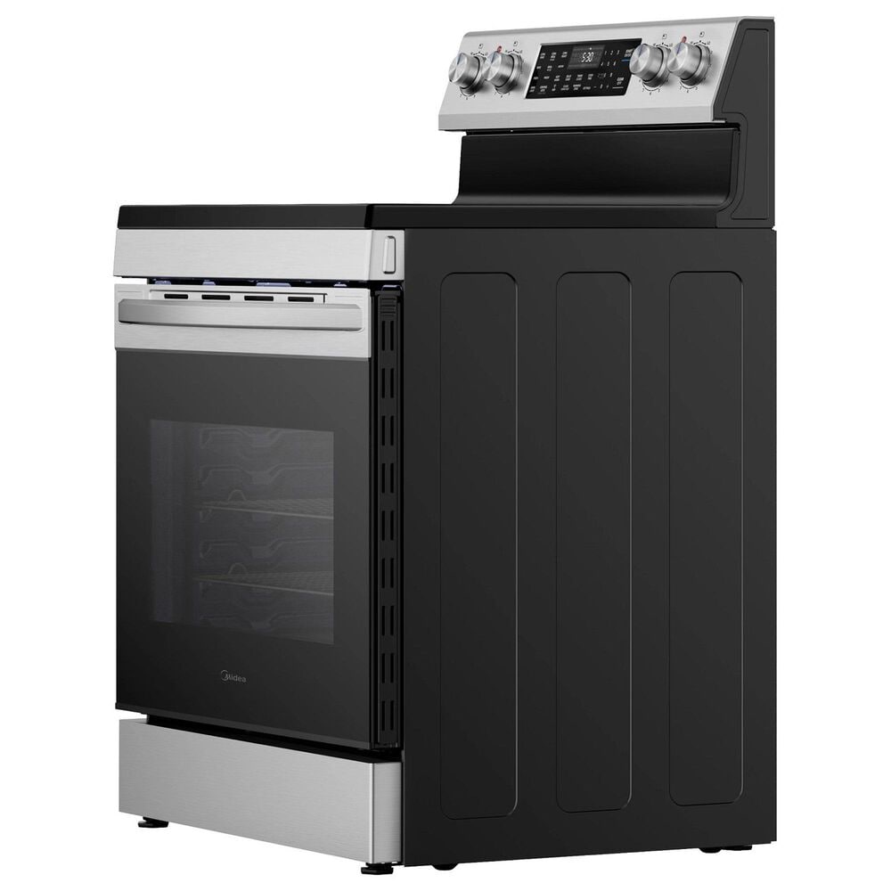 Midea 30" Freestanding Electric Range with 5 Burners and Air Fry in Stainless Steel, , large