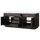 Lexora Home Abbey 80" Double Bathroom Vanity in Brown Oak with 2 cm White Quartz Top and Rectangular Sinks, , large