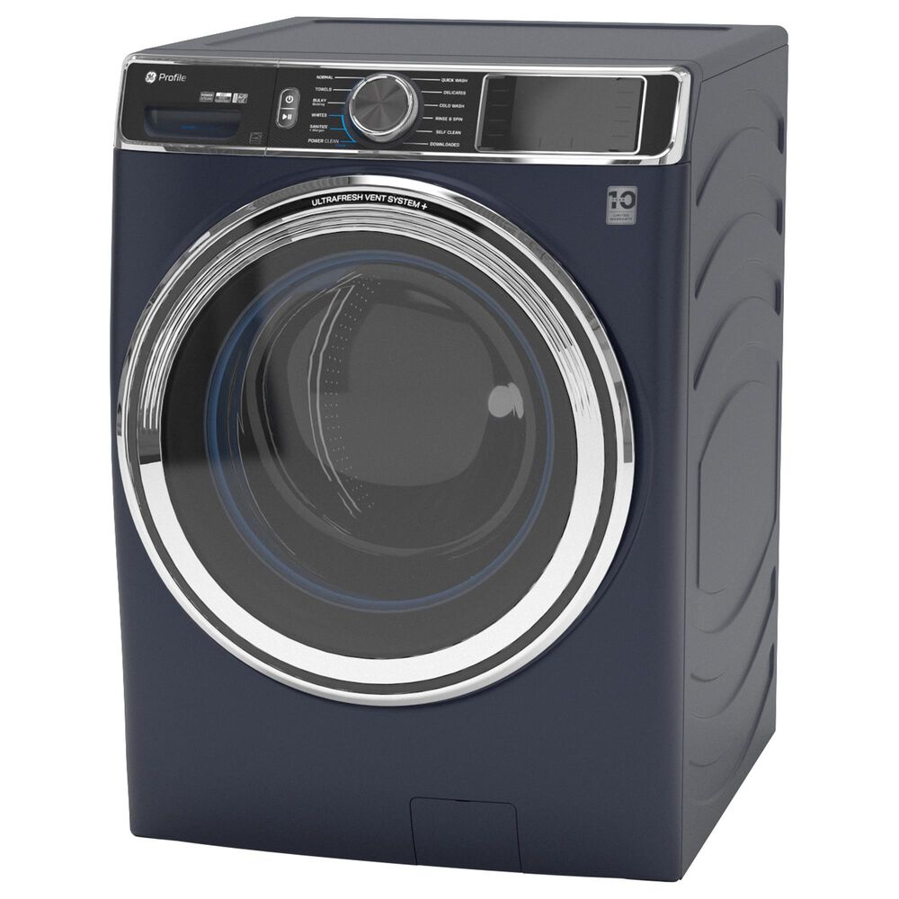 GE Profile 5.3 Cu. Ft. Capacity Smart Front Load Energy Star Washer in Sapphire Blue, , large