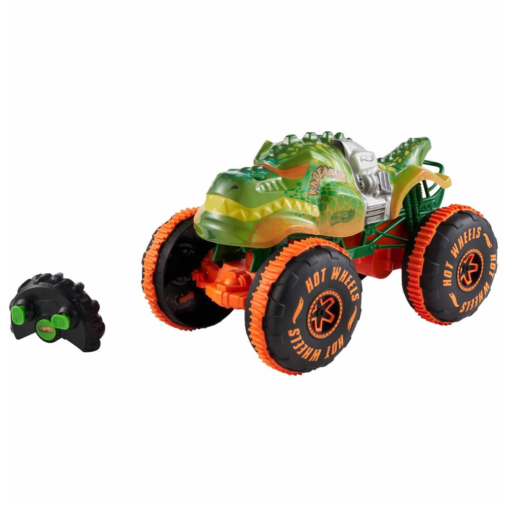Hot Wheels Monster Trucks RC Rageasaur Battery-Powered Toy Vehicle, , large