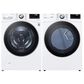 LG 5.0 Cu. Ft. Front Load Washer and 7.4 Cu. Ft. Electric Dryer with TurboWash 360 Laundry Pair in White (Pedestals Sold Separately), , large