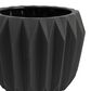 Creative Coop Round Fluted Planter in Matte Grey, , large