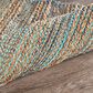 L&R Resources Natural Fiber 2"6" x 7"9" Teal Runner, , large