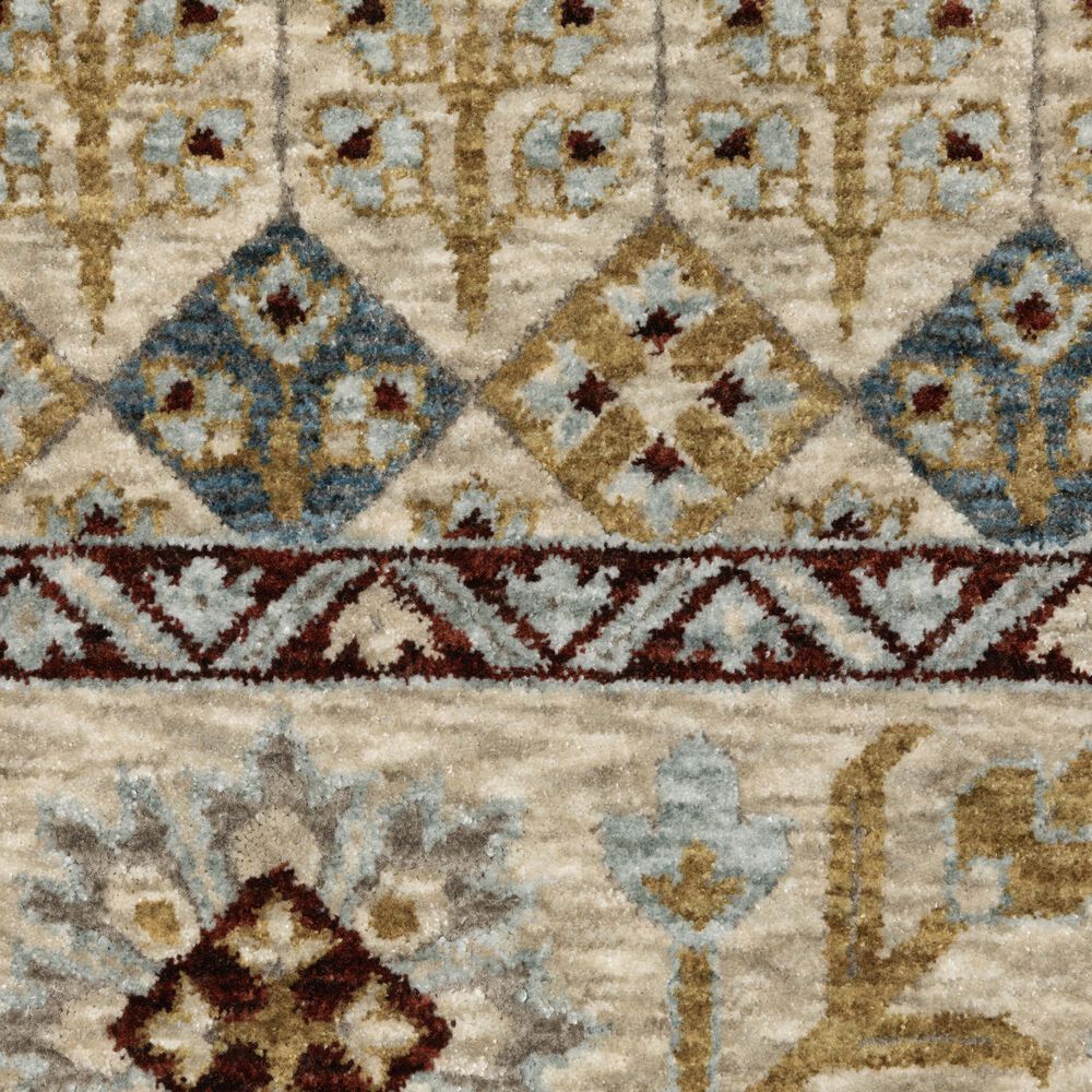 Oriental Weavers Capella Blue and Gold 7&#39;10&quot; x 10&#39;10&quot; Area Rug, , large