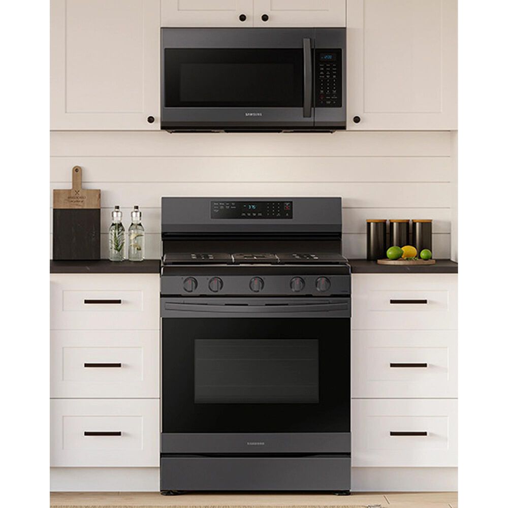 Samsung 6 Cu. Ft. Freestanding Gas Range with No-Preheat Air Fry in Black Stainless Steel, , large