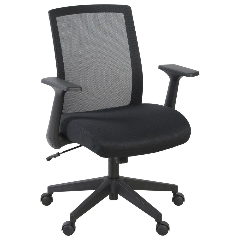 Regency Global Sourcing Squire Ergonomic Task Mesh Office Swivel Chair in Black, , large