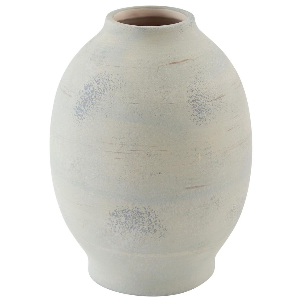 Ashley Clayson 10" Vase in Distressed Sage Green, , large