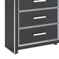Ashley Zuraleus 3-Piece King Panel Bedroom Set in Matte Black, , large