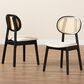 Baxton Studio Tarana Side Chair in Black and Light Brown (Set of 2), , large