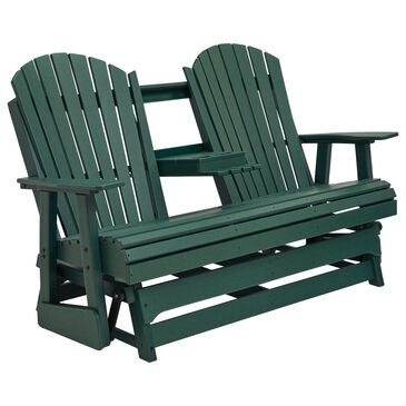 Ashley Shell Beach Loveseat Glider in Green, , large
