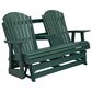 Ashley Shell Beach Loveseat Glider in Green, , large