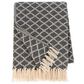 Ganz USA 50" x 60" Diamond Pattern Woven Throw in Multicolor, , large