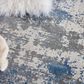 Nourison Rustic Textures RUS08 Grey and Blue 3"11" x 5"11" Area Rug, , large