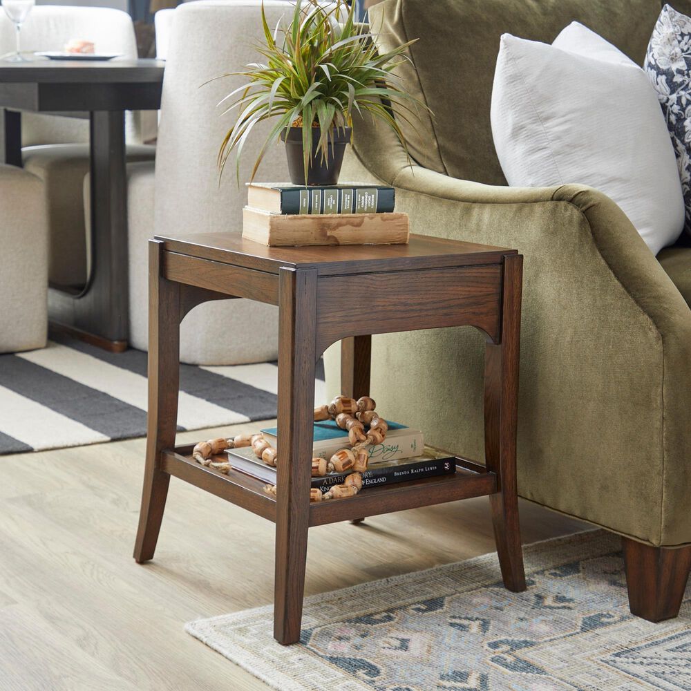 Flexsteel Sylvie Short Bunching Table in Chestnut, , large