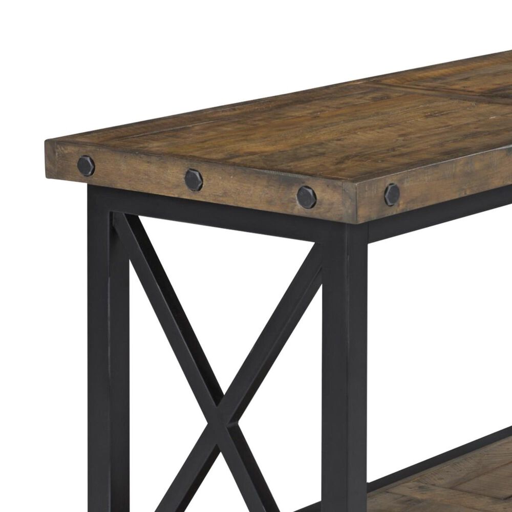 at HOME Carpenter Sofa Table in Oiled Oak, , large