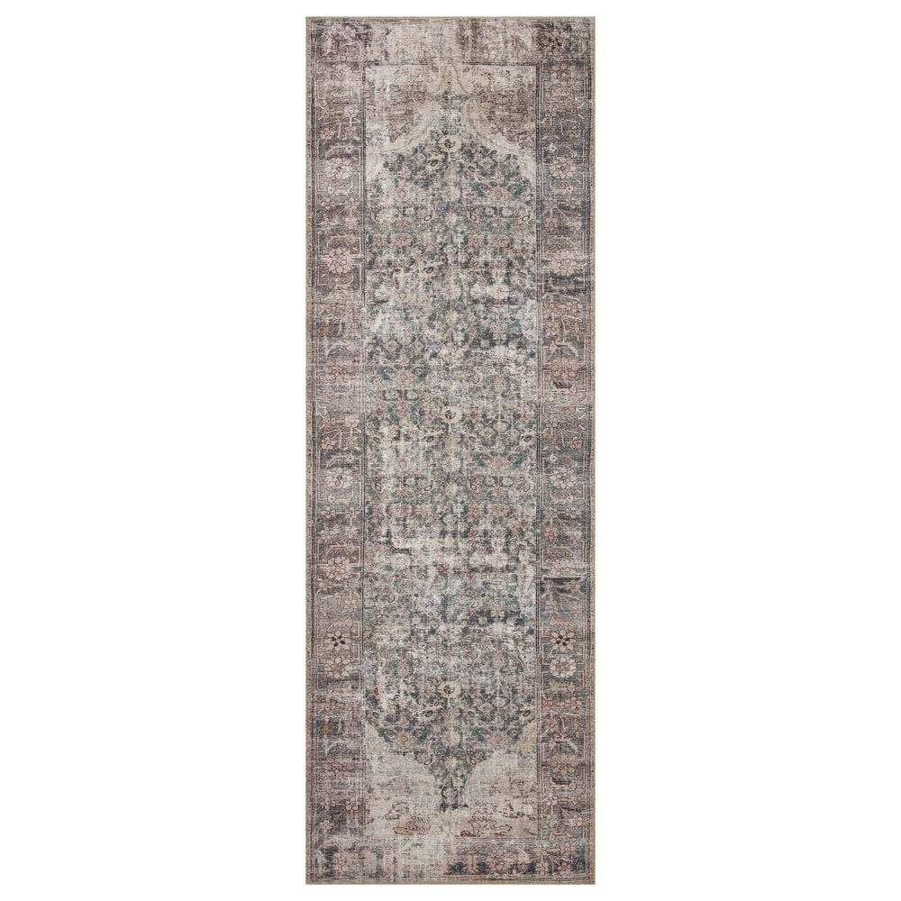 Amber Lewis x Loloi Georgie 2"6" x 7"6" Lagoon and Beige Runner, , large
