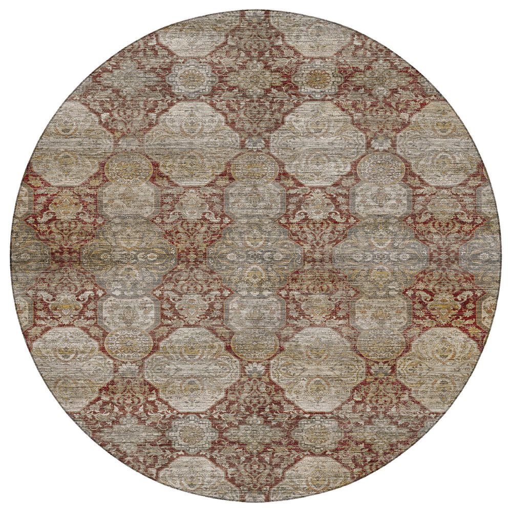 Dalyn Rug Company Aristo Burgundy 8" Round Area Rug, , large