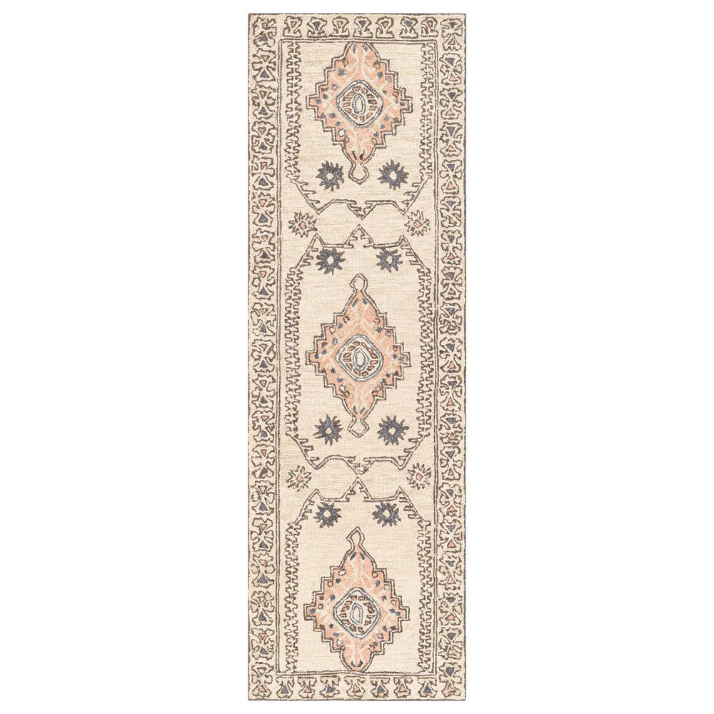 Surya Urfa URF-2302 2"6" x 8" Peach, Camel and Gray Runner, , large
