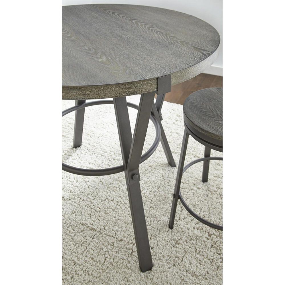 Crystal City Portland 5-Piece Counter Height Dining Set in Gray, , large