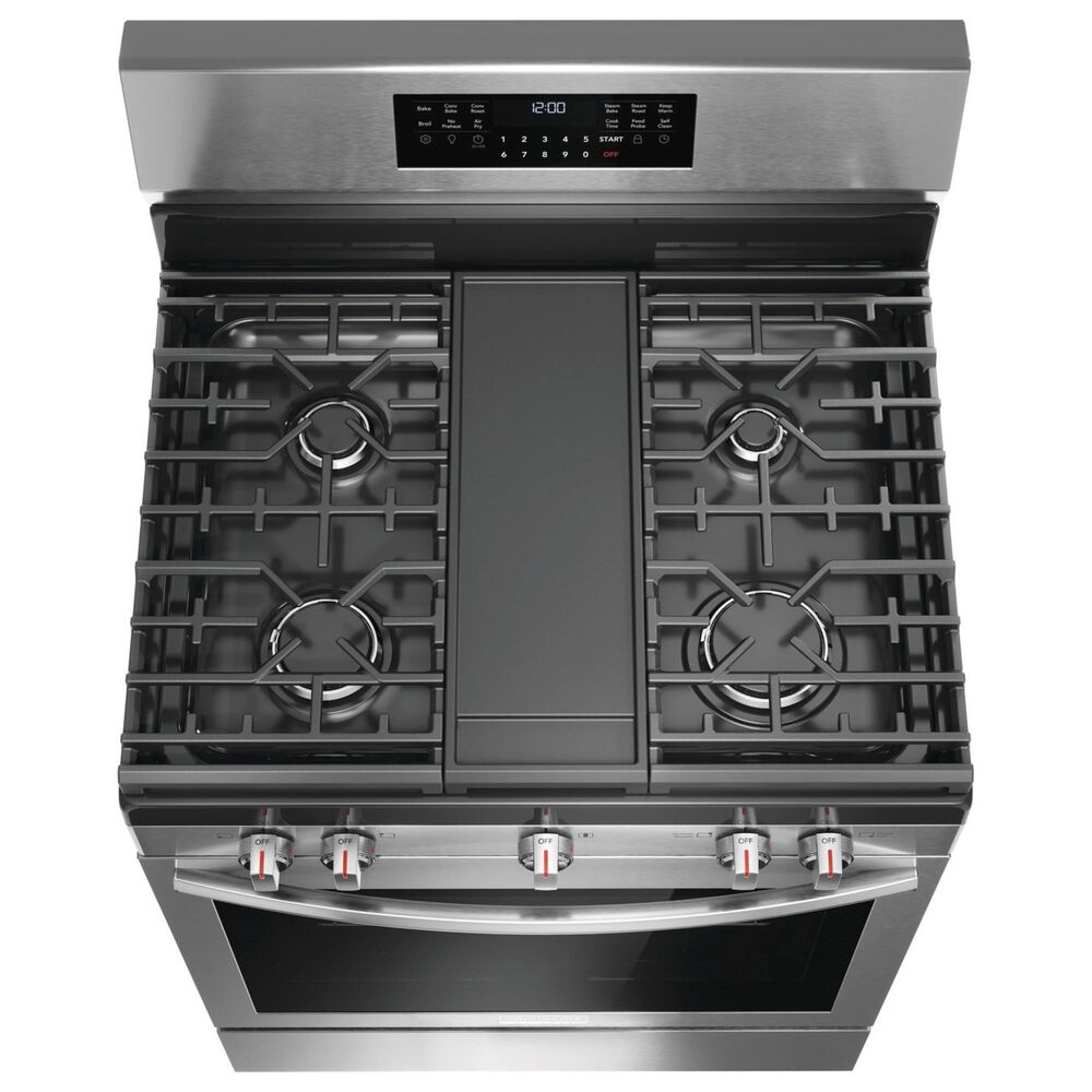 Frigidaire Gallery 2-Piece Kitchen Package with 5.1 Cu. Ft. Gas Range and 30" Over-The-Range Microwave in Stainless Steel, , large