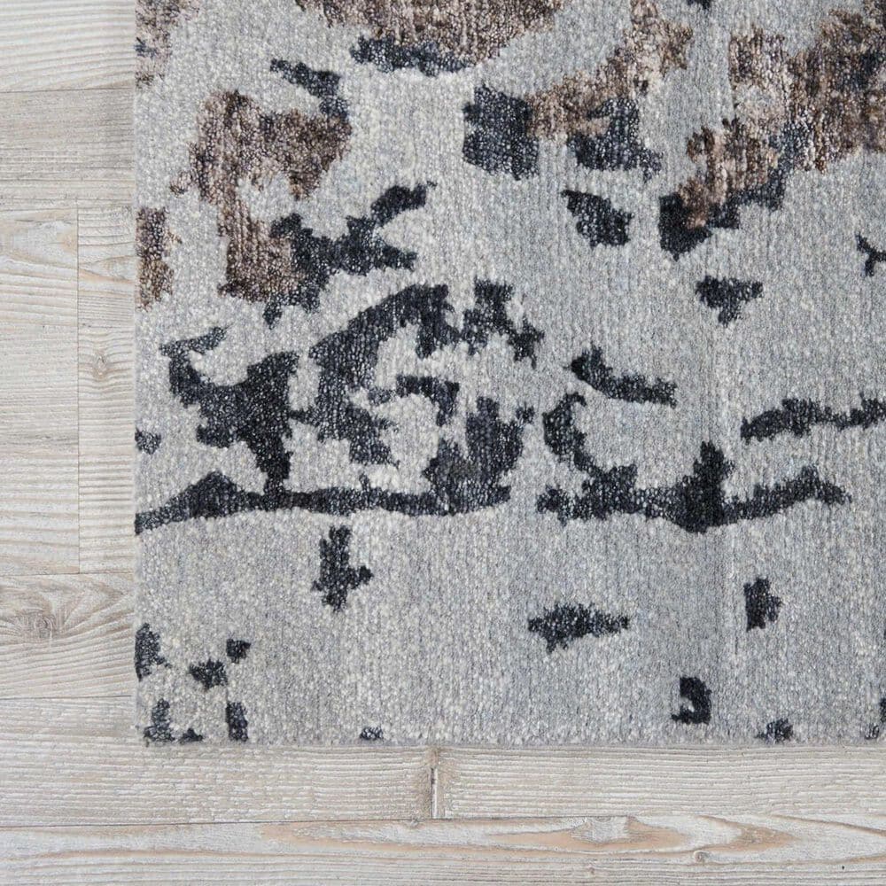Nourison Silk Shadows 7&#39;9&quot; x 9&#39;9&quot; Silver and Grey Area Rug, , large