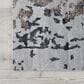 Nourison Silk Shadows 7"9" x 9"9" Silver and Grey Area Rug, , large