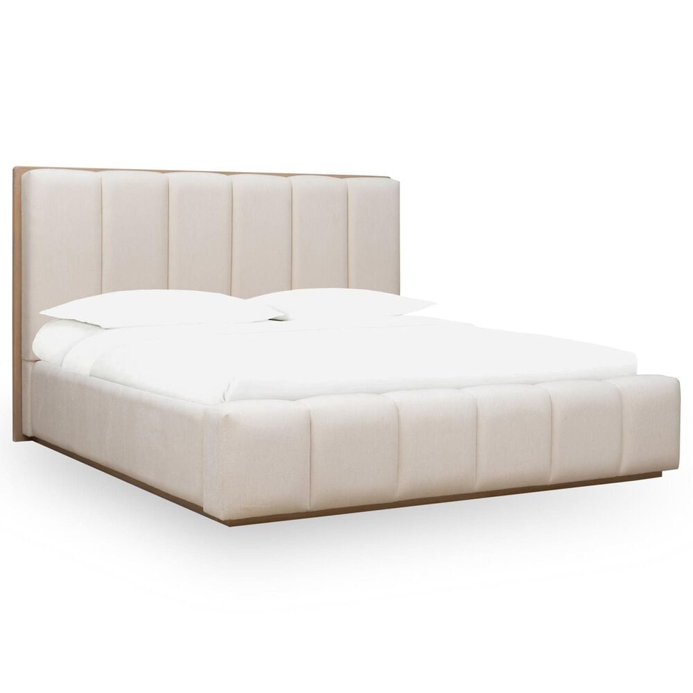 Urban Home Gardenia Queen Upholstered Bed in Chai, , large