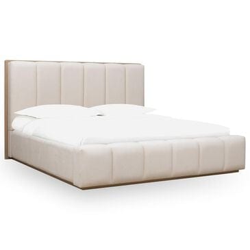 Urban Home Gardenia Queen Upholstered Bed in Chai, , large