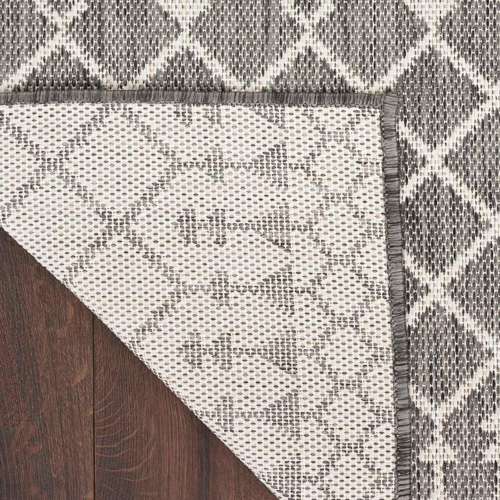 Nourison Positano Southwestern Charcoal 5&#39; x 7&#39; Indoor/Outdoor Area Rug, , large
