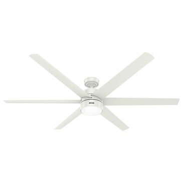 Hunter Solaria 72" Outdoor Ceiling Fan with LED Light in Fresh White, , large