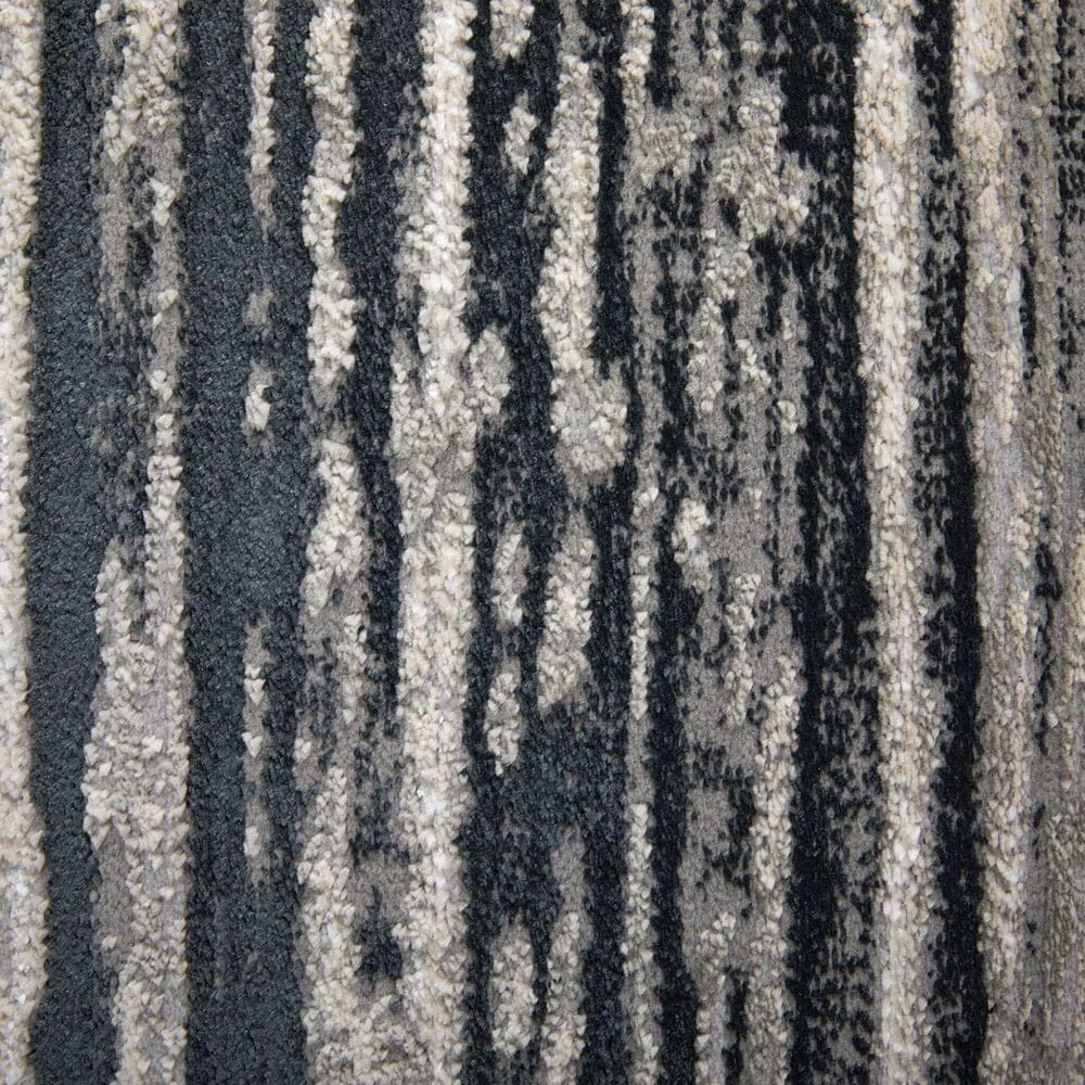 Feizy Micah 39LRF 8&#39; x 10&#39; Black and Silver Area Rug, , large