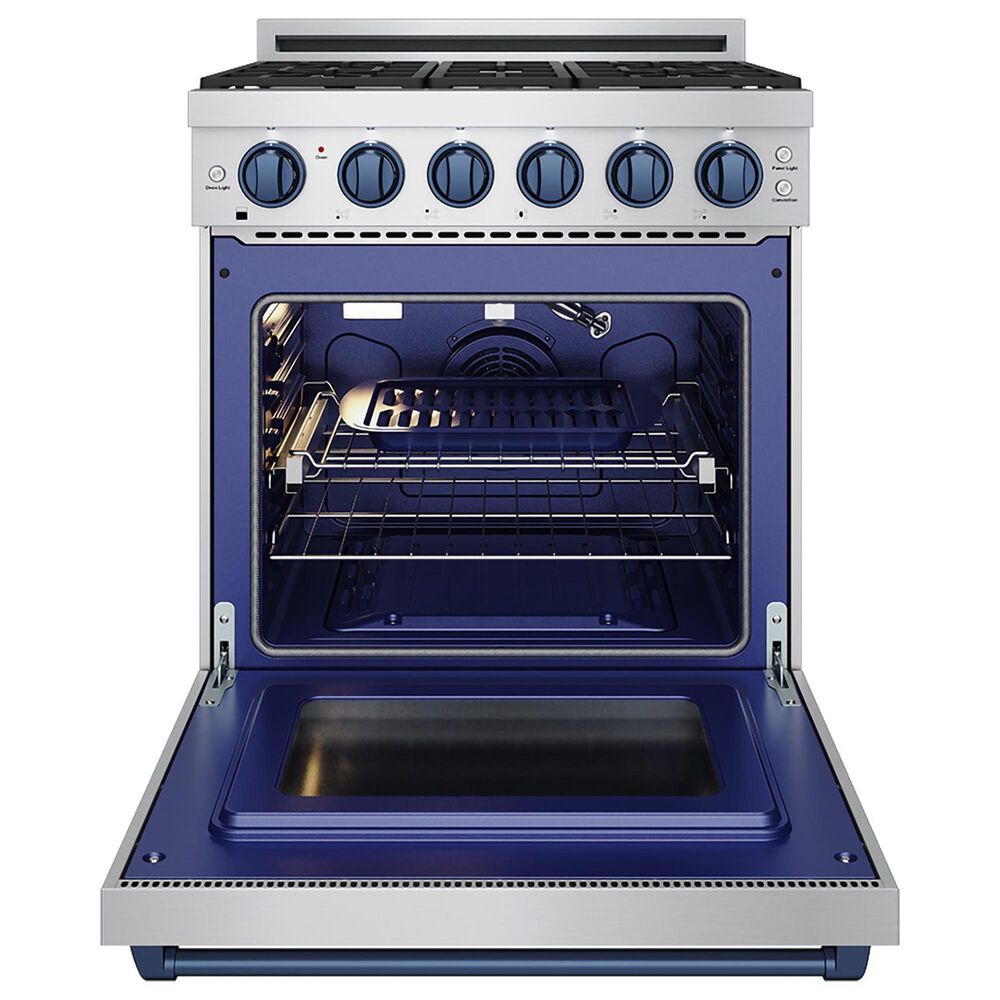 Thor Kitchen Gordon Ramsay 4.6 Cu. Ft. Professional Liquid Propane Range with Blue Handle Kit in Stainless Steel, , large