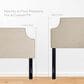 Modway Laura Upholstered Queen Headboard in White, , large