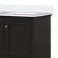 Lexora Home Dukes 48" Double Bathroom Vanity in Espresso with 2 cm White Cultured Marble Top, Rectangular Sinks and 46" Mirror, , large