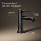 Kohler Occasion Single-Handle Bathroom Sink Faucet in Matte Black, , large