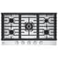LG 36" Smart Gas Cooktop with Ultraheat 22K BTU In Stainless Steel, , large