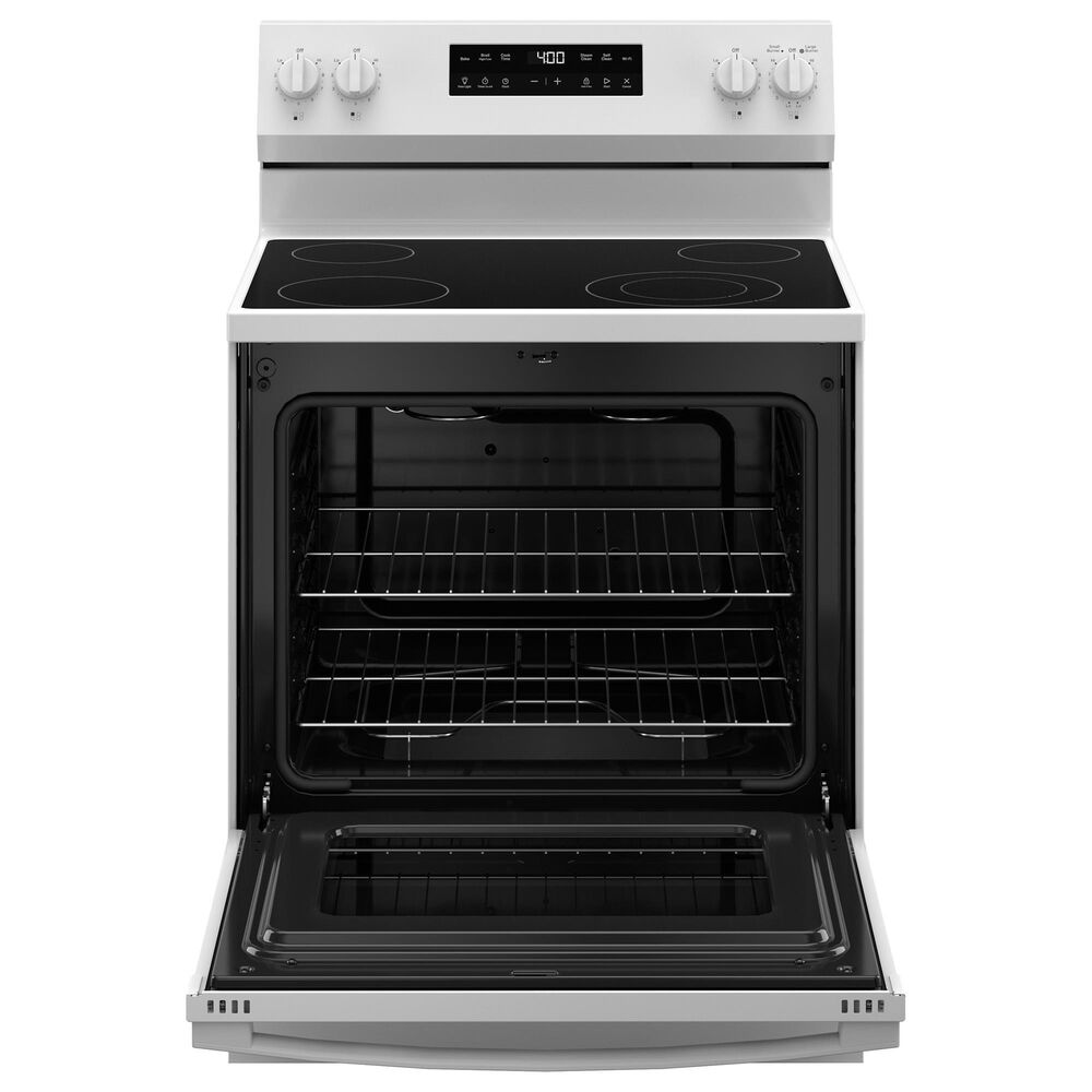 GE Appliances 30&quot; Freestanding Electric Range with Self-Clean and 4 Burners in White, , large