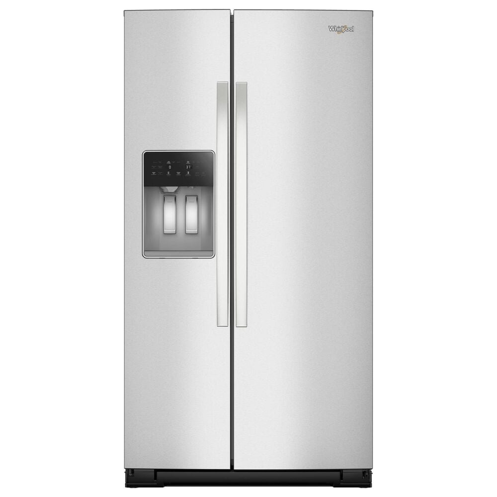 Whirlpool 28 Cu. Ft. Wide Side-by-Side Refrigerator in Fingerprint Resistant Stainless Steel, , large