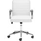 Zuo Modern Partner Office Chair in White and Chrome, , large
