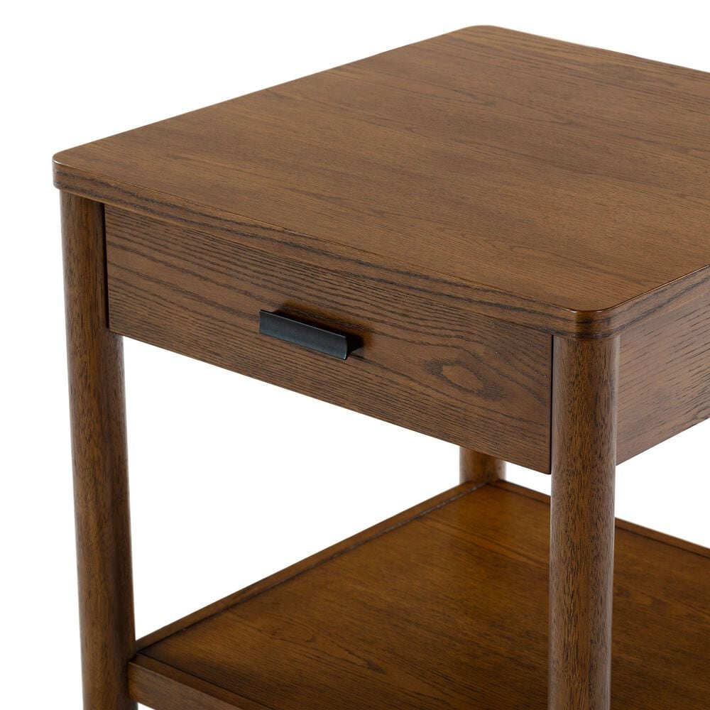Safavieh Jaylessa 1-Drawer End Table in Medium Oak, , large