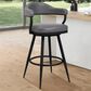 Blue River Amador 26" Counter Stool with Vintage Gray Cushion in Black Powder Coated, , large