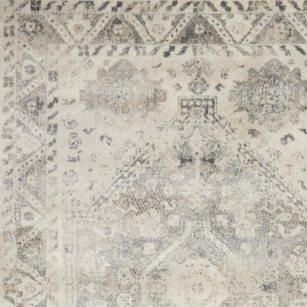 Nourison Fusion FSS11 7&#39;10&quot; x 10&#39;6&quot; Cream and Gray Area Rug, , large