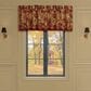 J. Queen New York Montecito 72" x 17" Window Straight Valance in Red, Spice and Gold, , large