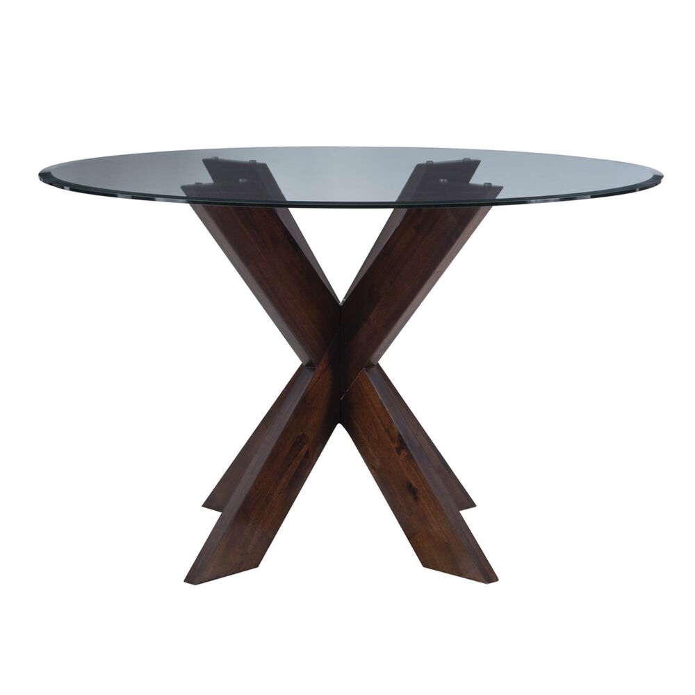 Parkerville Furniture Line Auden Glass Dining Table in Espresso, , large