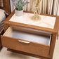 Vista Haus Portrait 2-Drawer Nightstand with LED Lights in Sienna Brown, Cream and Peach, , large